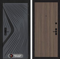 LABIRINT Входная металлическая дверь ЛеоЛаб панель №5 цвет ясень тёмный