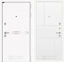 LABIRINT Входная металлическая дверь Лайн Вайт панель №21 цвет белый софт