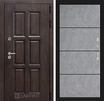LABIRINT Входная металлическая дверь Лондон панель 25 бетон светлый