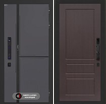 LABIRINT Входная металлическая дверь Лаб-3 Смарт панель №3 цвет орех премиум