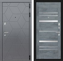 LABIRINT Входная металлическая дверь Cosmo панель №20 цвет бетон тёмный