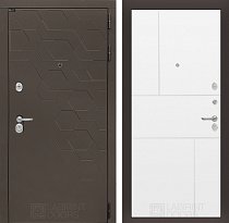LABIRINT Входная металлическая дверь Smoky панель №21 цвет белый софт