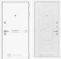 LABIRINT Входная металлическая дверь Лайн Вайт панель №23 цвет белый софт