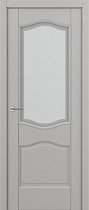ZaDoor Baguette Classic модель Венеция В5.3 цвет матовый серый стекло сатинато с рамкой