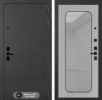 LABIRINT Входная металлическая дверь СонаЛАБ панель Зеркало Аркада Веллюто ферро с патиной