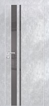 Profilo Porte модель PX-16 кромка хром с 4-х сторон цвет Серый бетон стекло лакобель серый