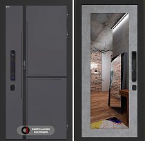 LABIRINT Входная металлическая дверь Лаб-3 Смарт панель №18 цвет бетон светлый