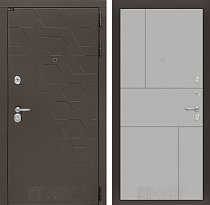 LABIRINT Входная металлическая дверь Smoky панель №21 цвет грей софт