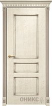 Дверь Оникс модель Версаль цвет Слоновая кость патина коричневая