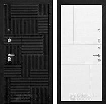 LABIRINT Входная металлическая дверь PAZL панель №21 белый soft