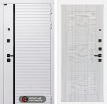 LABIRINT Входная металлическая дверь Роял панель №6 цвет сандал белый