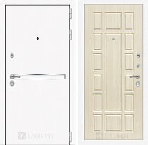 LABIRINT Входная металлическая дверь Лайн Вайт панель №12 цвет белёный дуб