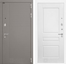 LABIRINT Входная металлическая дверь Форма панель №3 цвет белый софт