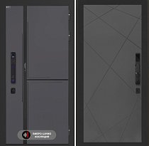 LABIRINT Входная металлическая дверь Лаб-3 Смарт панель №24 цвет графит софт