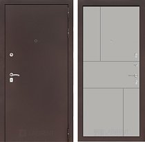 LABIRINT Входная металлическая дверь CLASSIC антик медь панель 21 грей софт