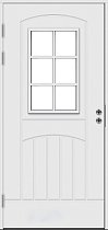 SWEDOOR Финская Входная дверь F2000 W71 цвет белый стекло Cotswold