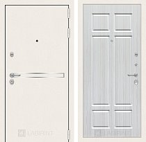LABIRINT Входная металлическая дверь LINE WHITE панель №8 кристалл вуд