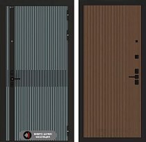 LABIRINT Входная металлическая акустическая дверь ISSIDA панель №29 цвет дуб кантри темный