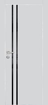 Profilo Porte модель PX-11 кромка хром с 4-х сторон цвет Агат матовый стекло лакобель чёрный