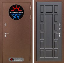 LABIRINT Входная металлическая дверь ТЕРМО панель 12 венге