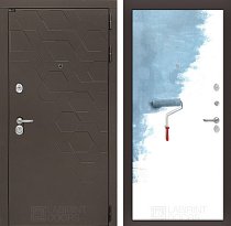 LABIRINT Входная металлическая дверь Smoky панель №28 грунт под покраску