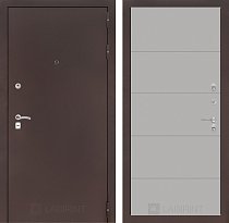 LABIRINT Входная металлическая дверь CLASSIC антик медь панель №13 грей soft