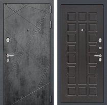 LABIRINT Входная металлическая дверь Лофт панель №4 цвет венге
