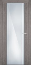 Дверь Status Futura модель 332 Дуб серый стекло калёное с гравировкой