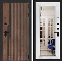 LABIRINT Входная металлическая дверь Karmina панель Зеркало Фацет цвет белый soft