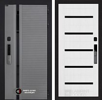 LABIRINT Входная металлическая дверь Пиано Смарт 2.0 панель №1 цвет белое дерево