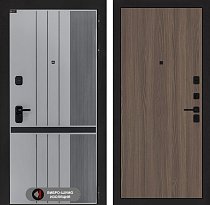 LABIRINT Входная металлическая дверь СкайЛаб панель №5 цвет ясень тёмный