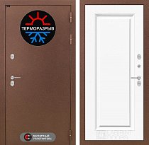 LABIRINT Входная металлическая дверь ТЕРМО панель №27 эмаль белая