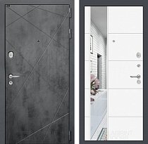 LABIRINT Входная металлическая дверь Лофт панель №19 цвет белый софт