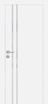 Profilo Porte модель PX-11 кромка хром с 4-х сторон цвет Белый матовый стекло лакобель лунный