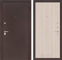 LABIRINT Входная металлическая дверь Классик антик медь панель №5 цвет ясень светлый