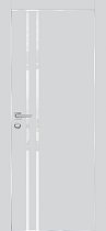 Profilo Porte модель PX-11 кромка хром с 4-х сторон цвет Агат матовый стекло лакобель белый
