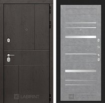 LABIRINT Входная металлическая дверь URBAN панель 20 бетон светлый