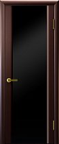 Дверь Люксор Санай-3 венге стекло чёрное