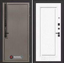 LABIRINT Входная металлическая дверь Лаб-1 Про панель №27 цвет эмаль белая