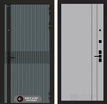 LABIRINT Входная металлическая акустическая дверь Иссида панель №10 цвет серый софт рельеф