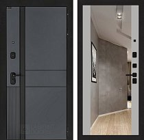 LABIRINT Входная металлическая дверь EvoLAB панель Зеркало Максимум цвет грей софт