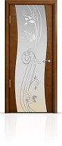 Дверь Мильяна модель Омега цвет Анегри триплекс белый Нежность