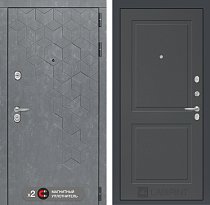 LABIRINT Входная металлическая дверь BETON панель 11 графит soft