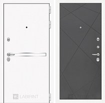 LABIRINT Входная металлическая дверь LINE WHITE панель №24 графит софт