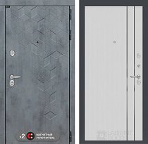 LABIRINT Входная металлическая дверь Бетон панель №10 цвет серый софт рельеф