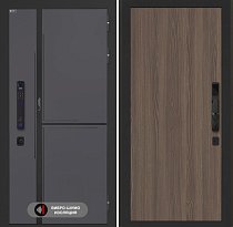LABIRINT Входная металлическая дверь Лаб-3 Смарт панель №5 цвет ясень тёмный