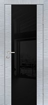 Дверь Profilo Porte Серия P-7 цвет Дуб скай серый стекло чёрный лакобель