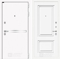 LABIRINT Входная металлическая дверь LINE WHITE панель №26 эмаль белая
