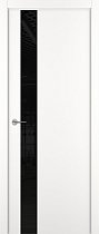 ZaDoor ART-LITE модель A3 ALU эмаль цвет белый стекло lacobel black