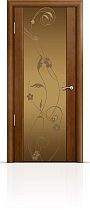 Дверь Мильяна модель Омега-2 цвет Анегри триплекс бронзовый Фиалка